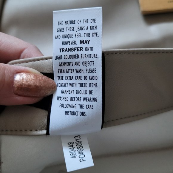 NWT! RW&Co. leather like straight pants size 31 - Picture 7 of 7